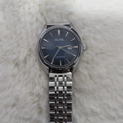  Oliya Classic Blue Dial Stainless Steel Watch